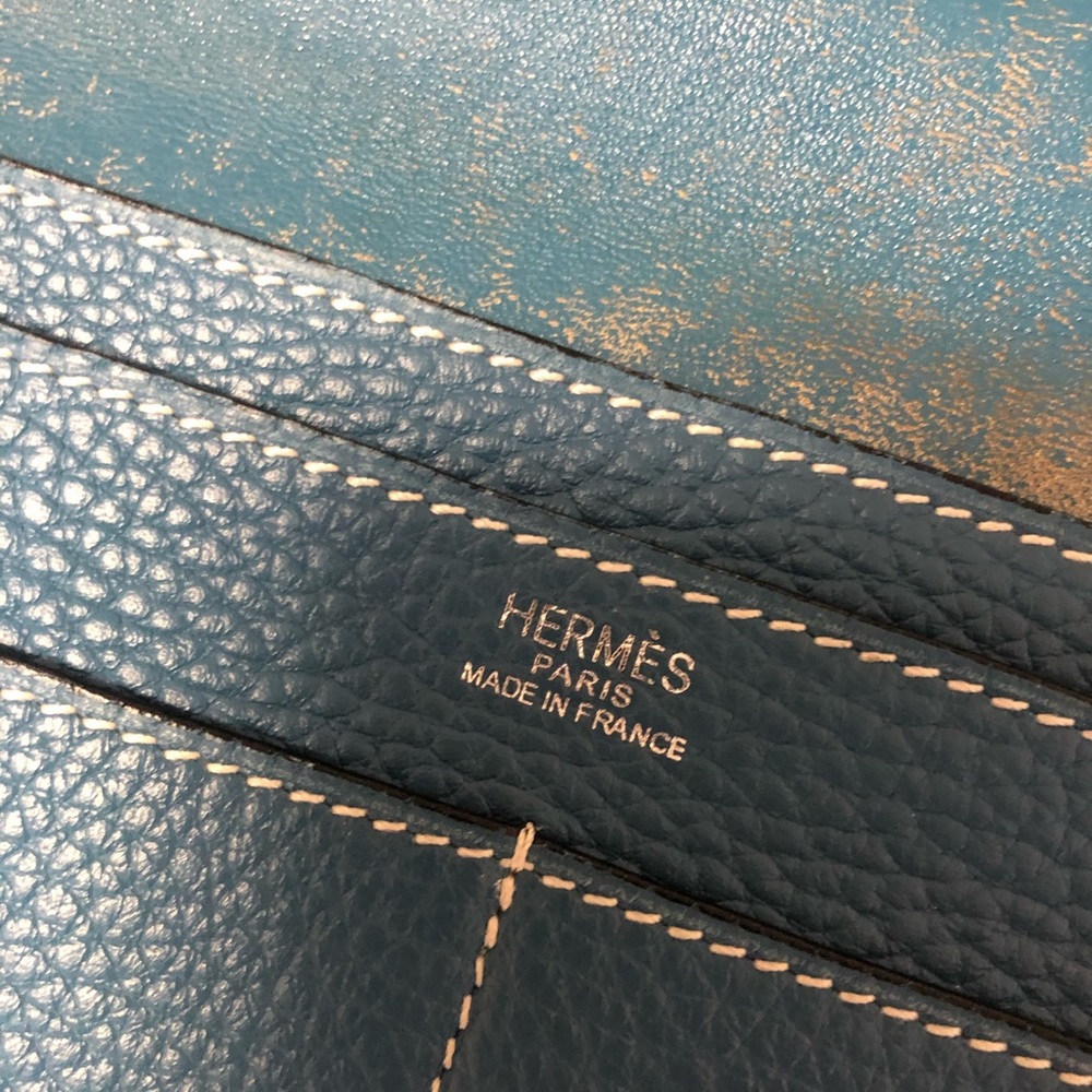 Gently used Hermes Dogon blue jean Clemente - Picture 2 of 5